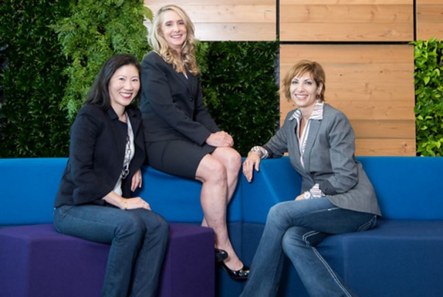 Mary O’Carroll, Head of Legal Operations at Google, Connie Brenton, Snr. Director of Legal Operations at NetApp Inc., and Steph
